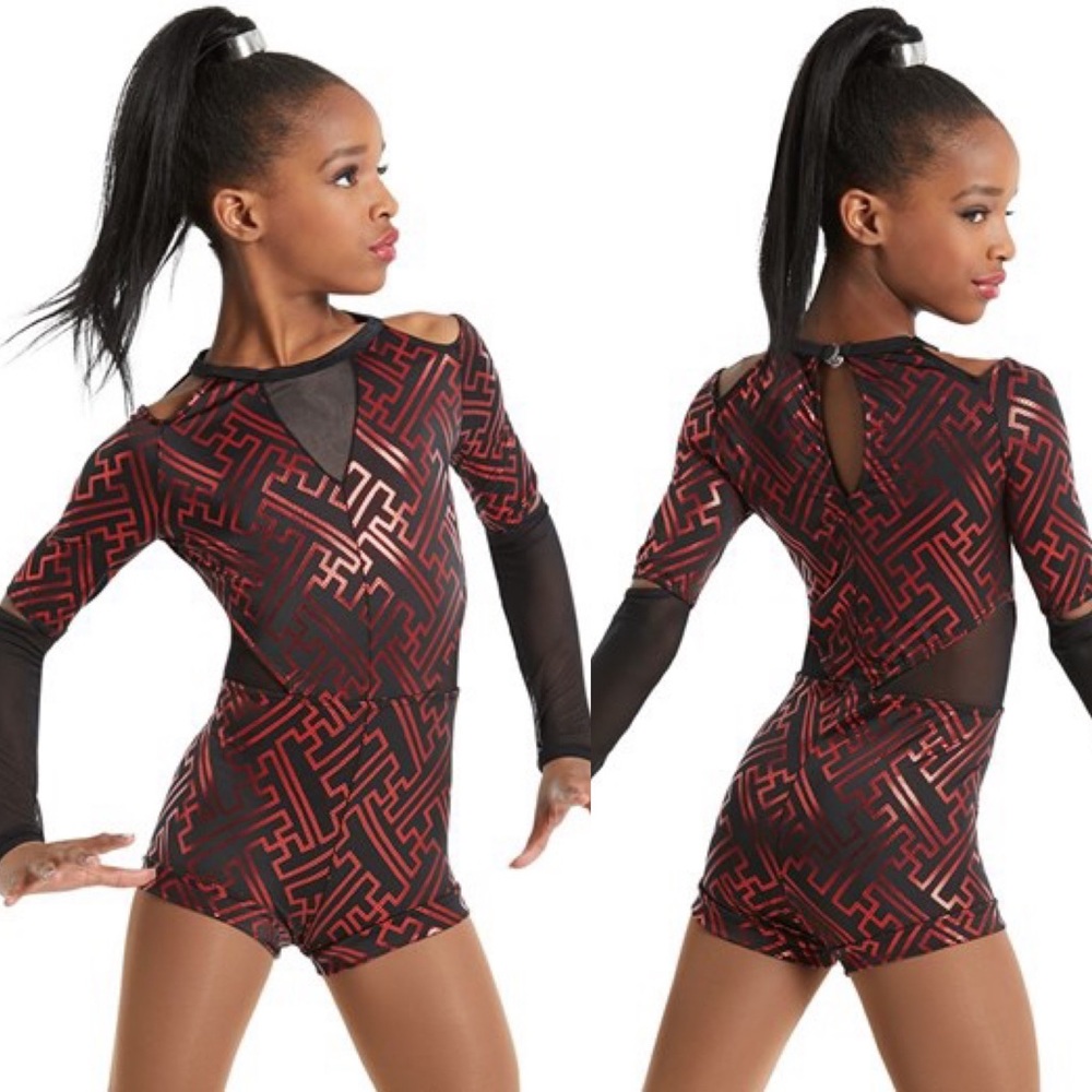 Weissman Red and Black Dance Costume